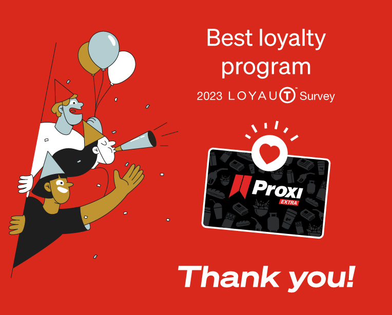 Proxi Extra voted best loyalty program!