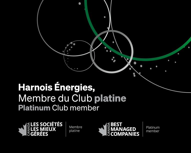 Harnois Énergies, lauréate 2024 du Club Platine Sociétés les Mieux gérées au Canada